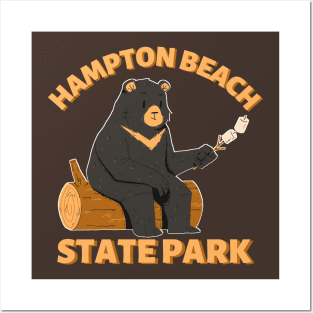 Hampton Beach State Park Camping Bear Posters and Art